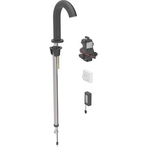 Piave wastafelkraan batt inbouw-functiebox matzwart