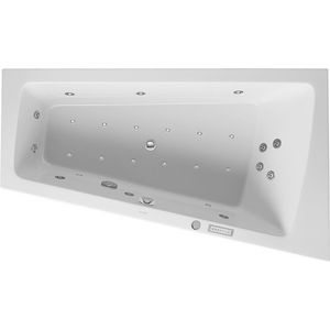 Whirlbad Paiova 1700x1000mm wit hoek R, inbouw, Combi E