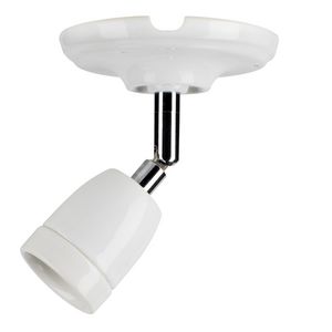 Verlichtingsarmatuur Porcelain L E27 wit