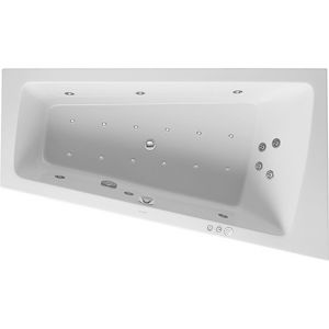 Whirlbad Paiova 1700x1000mm wit hoek R, inbouw, Combi P