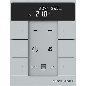 Free@Home Tenton thermostaat 6-voudig CO2 aluzilver (SBC-F-6.0.11-83)