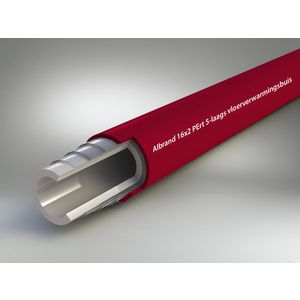 Rol a 600m. volkunststof vloerverwarmingsbuis PE-RT 5-laags 14x2mm (max.6 bar)