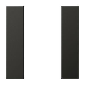 Tastafdekking compleet 1-voudig LS antraciet KNX