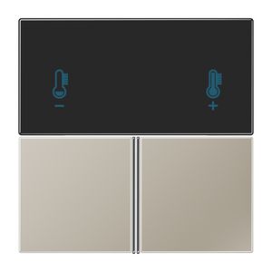 Compact tastafdekking edelstaal KNX RCD