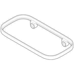 Houder voor zeepschaaltje 200x26,5x101mm Champagne