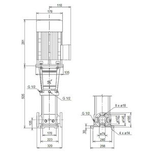 Centrifugaalpomp CR32-1-1 A-F-A-V-HQQV 3x230/400 50 Hz