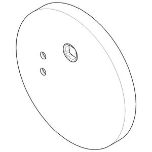 EMOTE Rozet z.mengknop 140x14mm chr