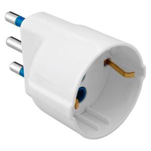 SINGLE ADAPTOR-2P+E 10A S11-1 OUTPUT ITALIAN/GERMAN S VVE=50