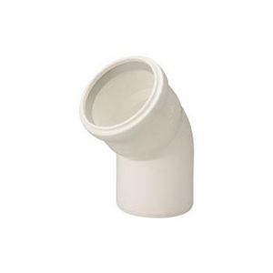 Bocht Rolux T120 PP 80mm 45° Wit