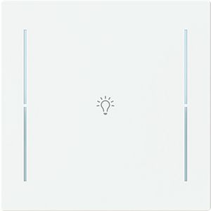 Centraalplaat afdekking 1v knop lichtsymbool Art-matwit (LFB/A.1.70.11-44M)