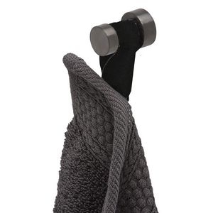 Wandhaak enkel zwart geborsteld NEMOX BRUSHED BLACK METAL