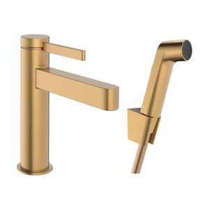 Wastafelmengkraan Finoris 1-hendel 110 doucheslang 160cm Brushed Bronze