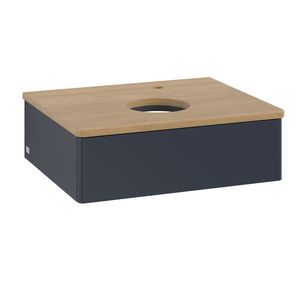 Wastafelonderkast Antao 600x190x500mm Mid.Blue Matt Lacquer K07051HG