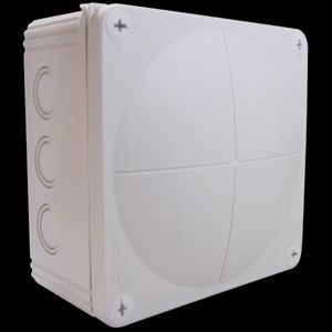 Kunststof kabeldoos 140x140mm leeg, zwart (COMBI1010BK) VVE=2