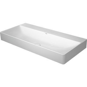 DURASQUARE #235310 wastafel 1000mm wit zonder kraangat geslepen onderzijde