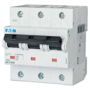 installatieautomaat (MCB) AZ D-karakteristiek 50A 3-polig 25kA
