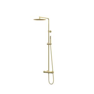 Afbouwdeel regendouche IVY combiset Nexus 1 opbouwthermostaat staafmodel gebor. mat goud CSN1MPAC