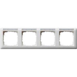 Afdekraam 4-v horiz. TK Gira Standard 55 zuiver wit m