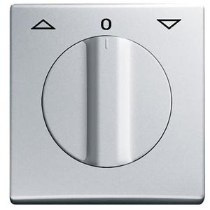 Centraalplaat v inbouw jaloeziesch draai lP44 A-w aluzilver (2142 DR-33)