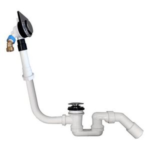 Watertoevoer geint. badoverloop max waterdoorlaat 20l/min. chroom