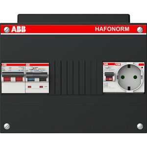 Groepenkast 1 fase 1 HS 40A 2P 1 PV RCBO B16 2P 300mA 1 wandcontactdoos
