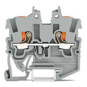 2-draads MINI-rijgklem Met Druk 1mm² 2250-1201 VVE=100