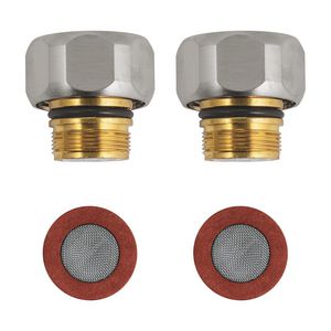 Set a 2st. terugslagklep supersteel (rvs look) 47189DC0