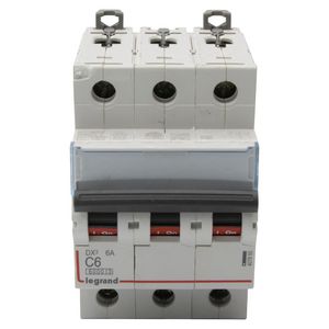 Installatieautomaat DX³ 6000A/10kA 3-polig C-karakteristiek 6A