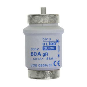 Zekering laagspanning 80A AC 500V D4 aR IEC ultra VVE=3