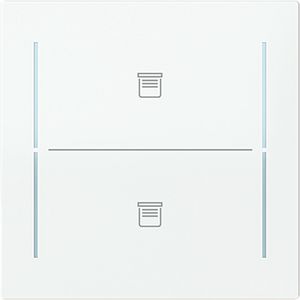 Centraalplaat afdekking 2v drukknop jaloeziesymbool Art-wit (LFJT/A.2.70.11-44G)