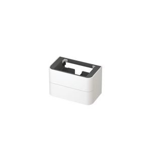 Onderkast afgerond gelakt 2x la softclose tbv grepen 80cm mat wit