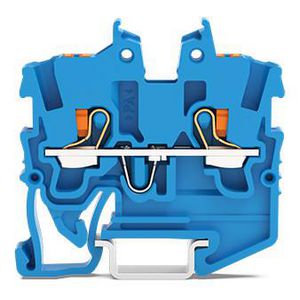 2-draads MINI-rijgklem Met Druk 1mm² blauw 2250-1204 VVE=100