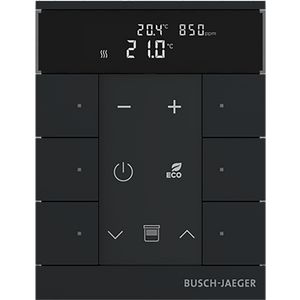 Free@Home Tenton thermostaat 6-voudig CO2 matzwart (SBC-F-6.0.11-885)
