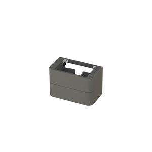Onderkast afgerond gelakt 2x la softclose tbv grepen 80cm mat beton groen