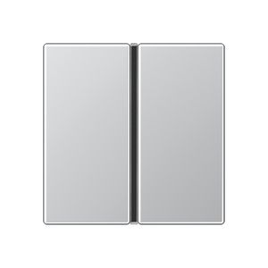 Tastafdekking A/AS 1-voudig compleet alu. KNX