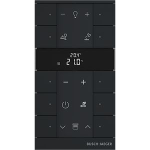 Free@Home Tenton thermostaat 10-voudig matzwart (SBR-F-10.0.11-885)