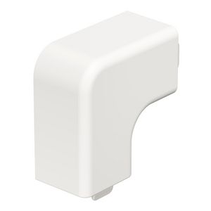 Deksel platte hoek 20x20mm polyvinylchlorid puur wit VVE=4