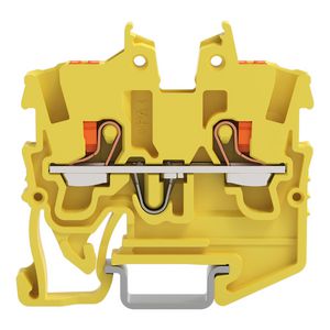 2-draads MINI-rijgklem Met Druk 1 mm² geel 2250-1206 VVE=100