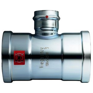 T-koppeling verlopend persaansluiting PRESTABO-XL 108x88,9x108mm 1118XL