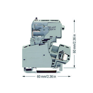 2-draads zekeringsklem zekeringh. 281-613/281-417 VVE=50
