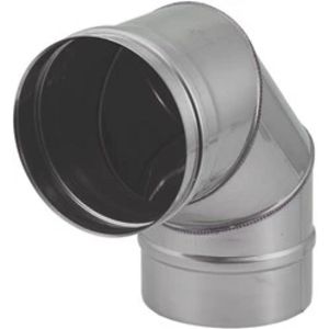 Enkelwandig Ø130mm bocht 90° I316L (D0,5)