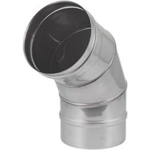 Enkelwandig Ø130mm bocht 60° I316L (D0,5)