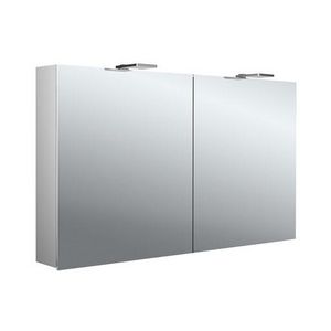 Led-spiegelkast Pure-2 Style 1200mm aluminium opbouw 2 deuren H=721mm