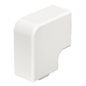 Deksel platte hoek 25x40mm polyvinylchlorid puur wit VVE=4