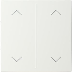 Centraalplaat afdekking 2v wip omhoog/omlaag symb B-alpinwit (LFAW/A.2.55.11-914)
