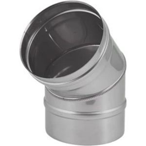 Enkelwandig Ø130mm bocht 45° I316L (D0,5)