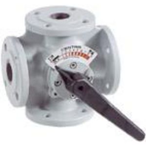 4-weg mengkraan flensaansluiting DN15 temp. 2-130°C. KVS4 ZR25FA