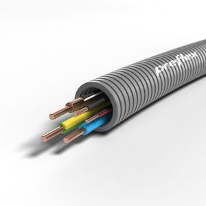 Rol a 100mtr. voorbedrade flexibele buis PREFLEX GY20 E VU 3GStd+3x1,5 ZZRZW