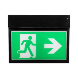 Exit Verlichting Zwart VVE=5