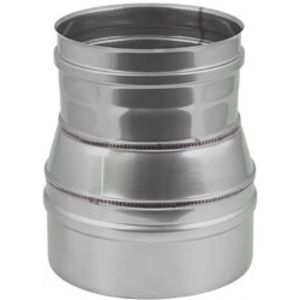 Enkelwandig Ø100mm verloop conisch I316L (D0,5)
